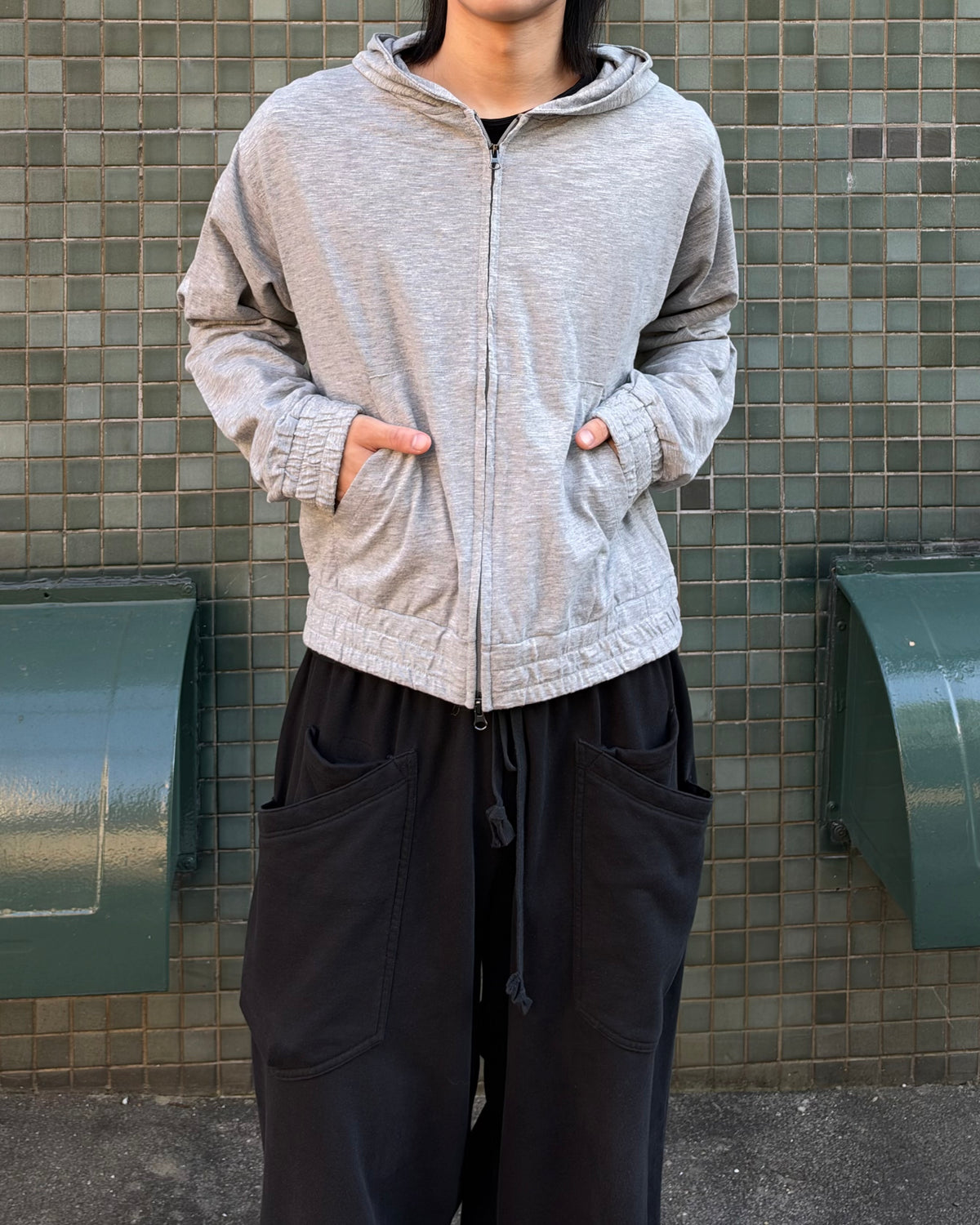 受注制【youll】slab zip up hoodie (2color)