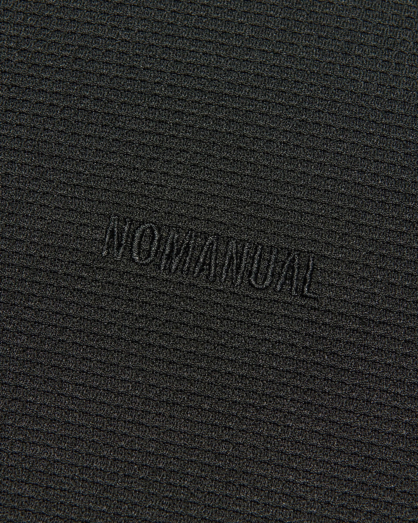 【NOMANUAL】NM HENLEY NECK WAFFLE LONG SLEEVE TEE