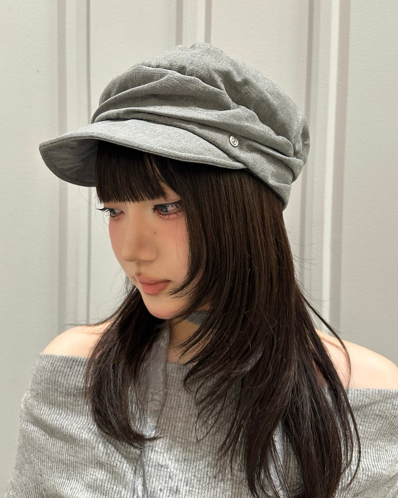 受注制【nmtc+】Rivet Shirring Casquette (2color)