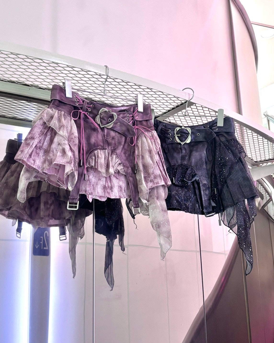 国際配送【BABY09】sequins garter belt skirt