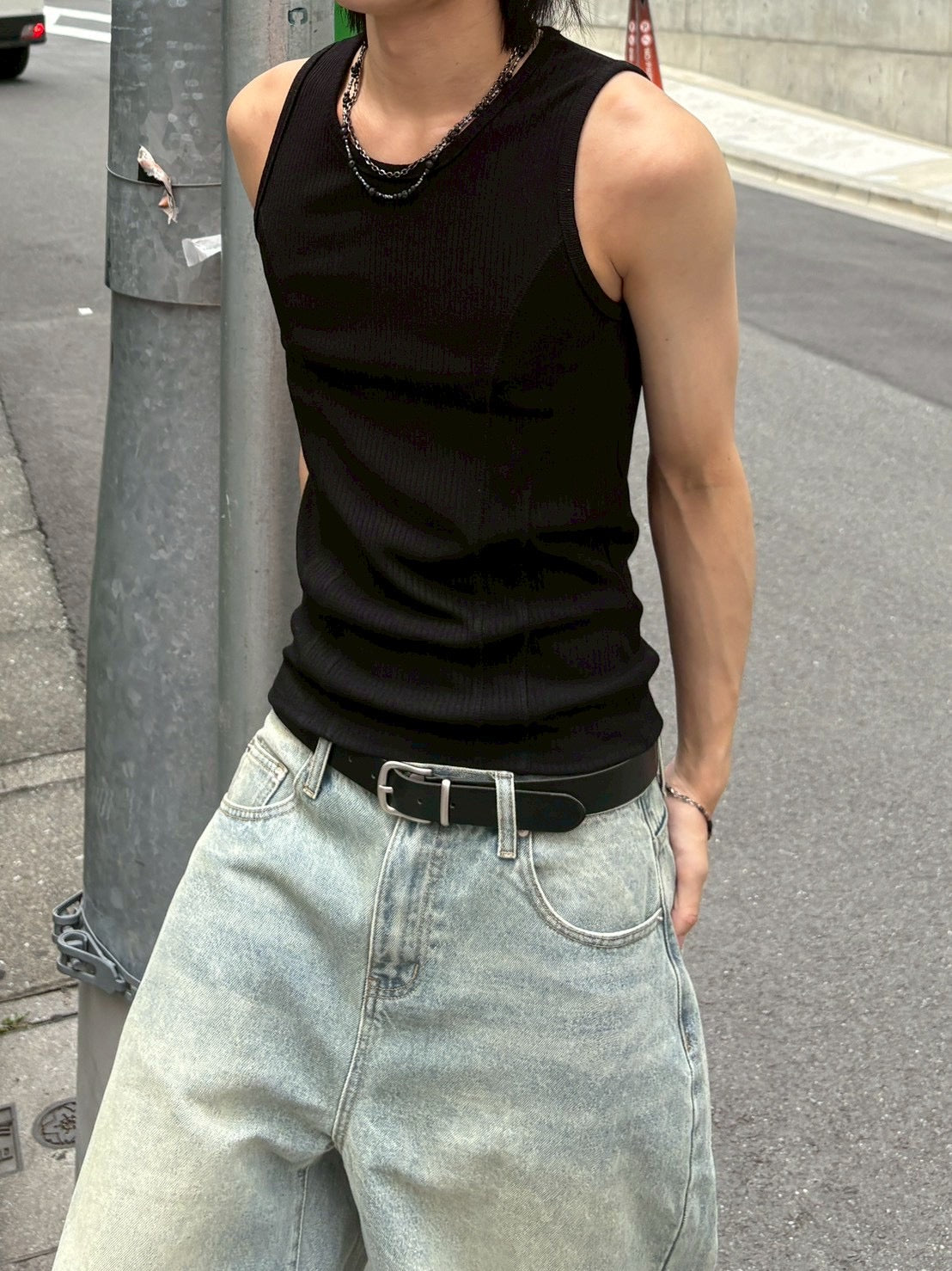 受注制【nmtc+】tight tank top (3color)