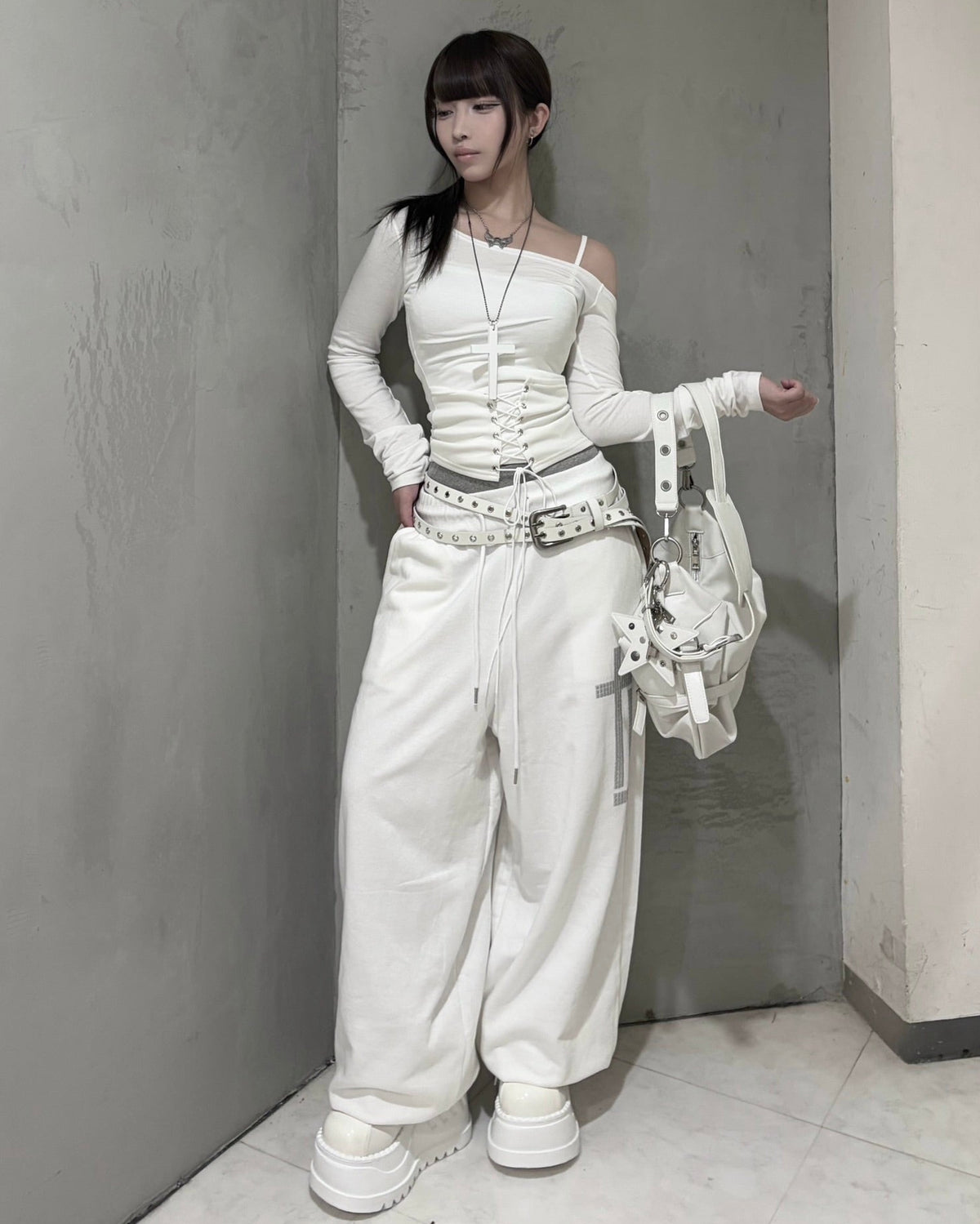 受注制【nmtc+】Corset Lace-Up Long Sleeve (3color)