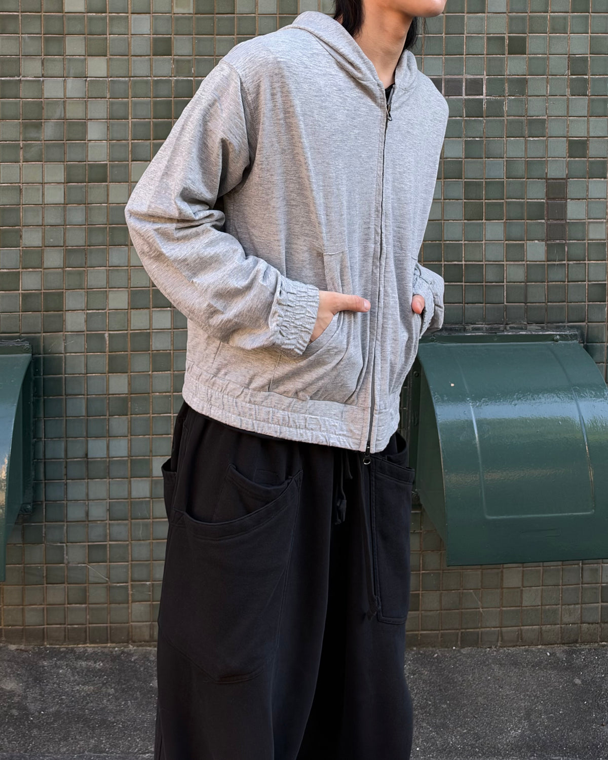 受注制【youll】slab zip up hoodie (2color)