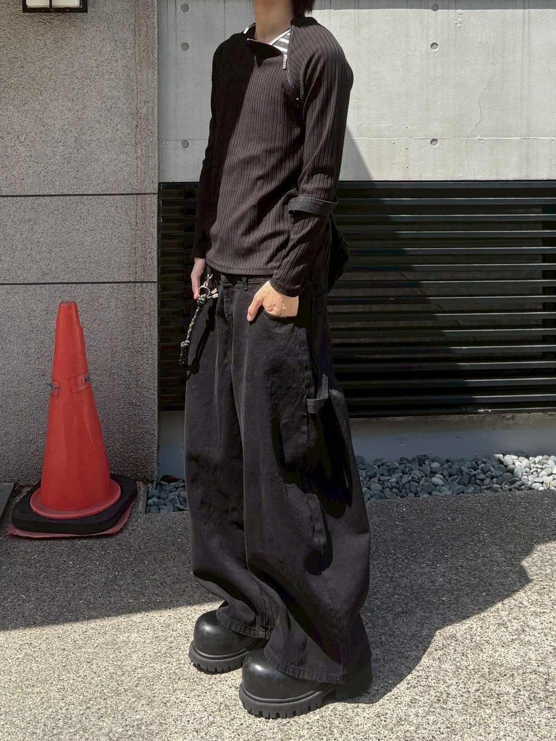 4/25 20:00発売 受注制【nmtc+】neck zip long sleeve (2color)