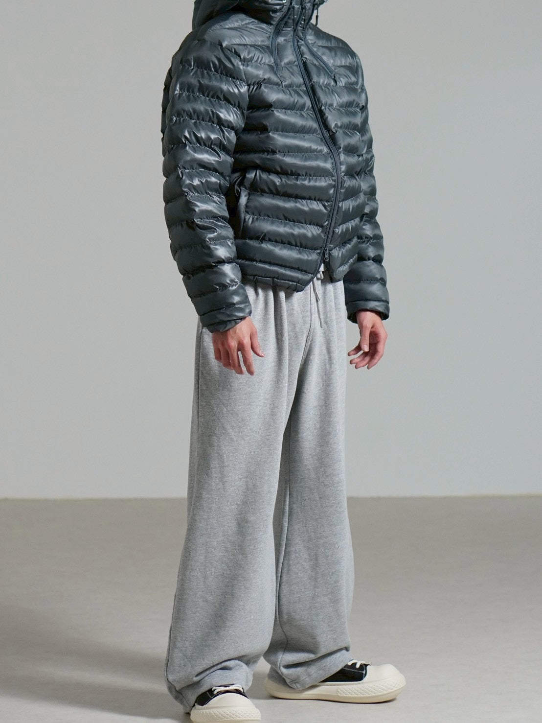 受注制【Chikashitsu +】5 zip puffer jacket / 【チカシツプラス】ファイブジップパファージャケット (4color)