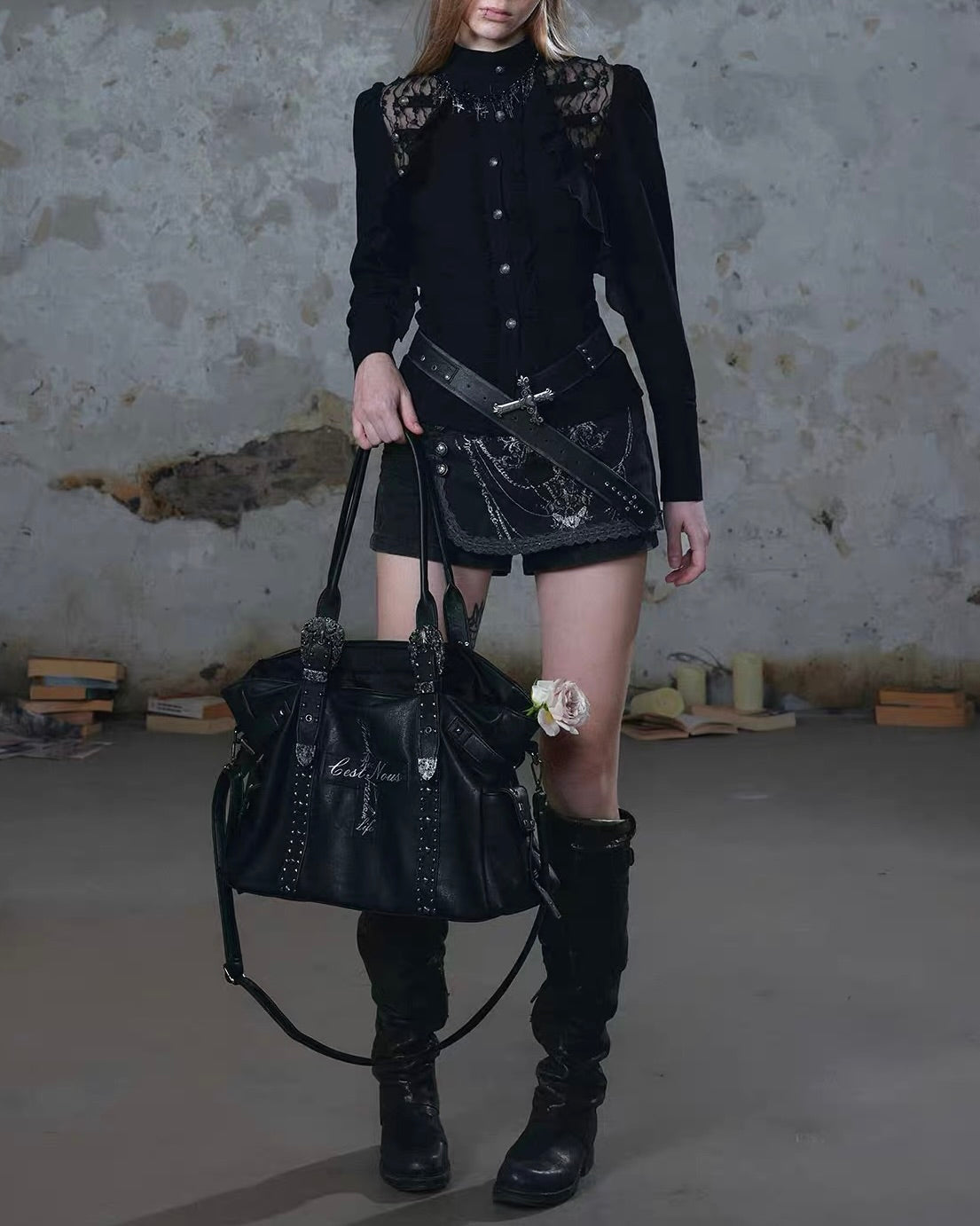 【Cest Nous】Napoleon Ruffled Blouse