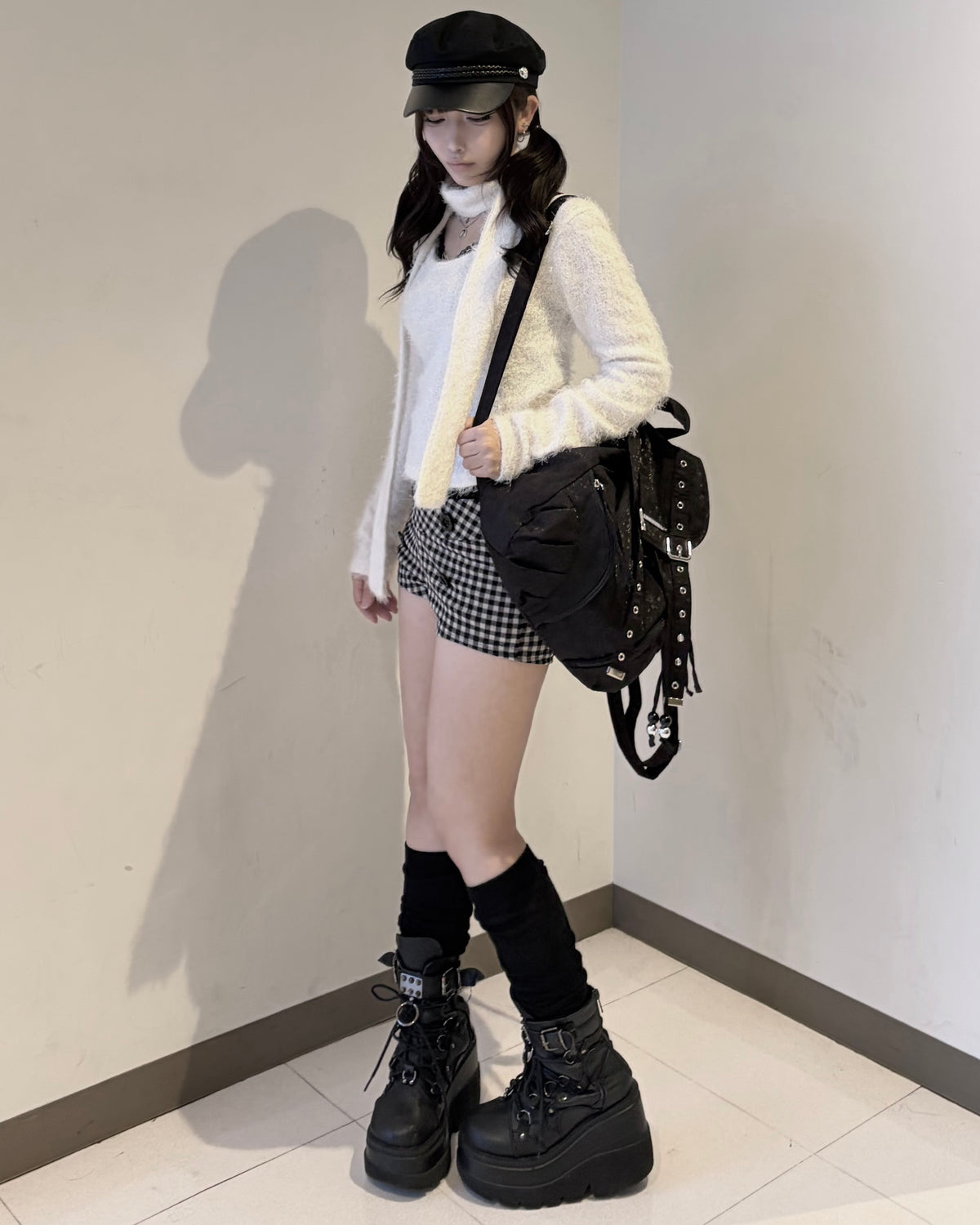 受注制【nmtc+】Check Button Micro Shorts