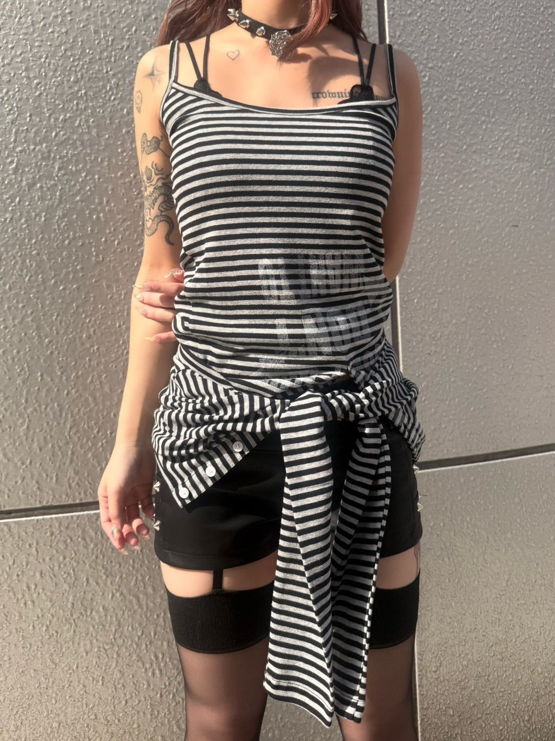 国際配送【BABY09】 3way border print tops (2color)