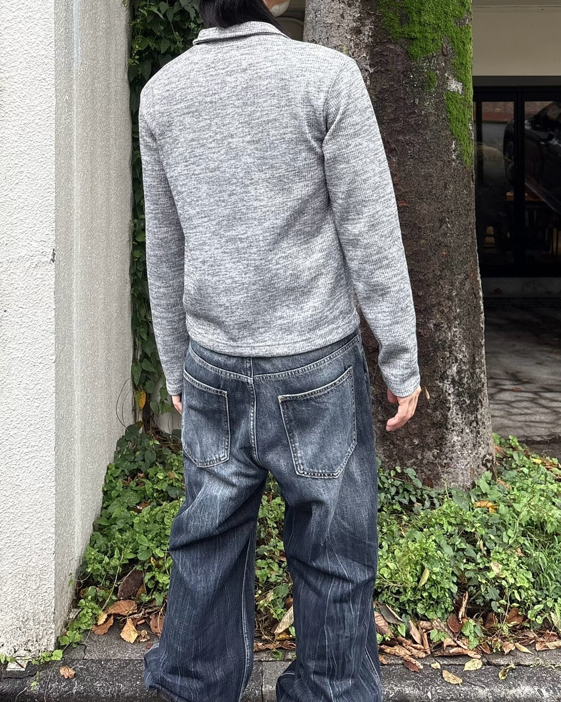 受注制【nmtc+】Napoleon Detail Rib Knit Zip Up Jacket (2color)