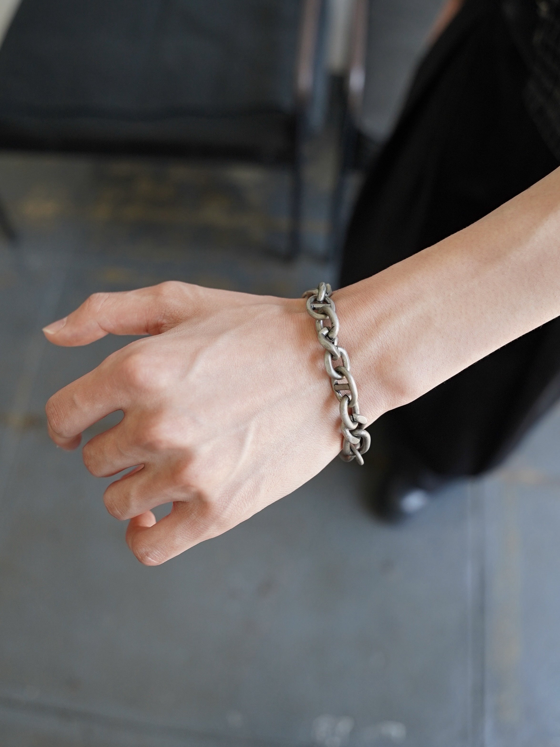 【CHIKASHITSU PLUS HIGH】Anchor links bracelet (2color)