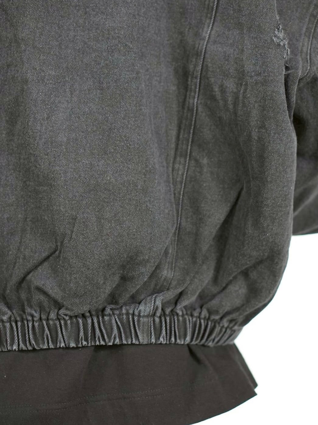 【Chikashitsu +】denim flight bomber jacket (2color)