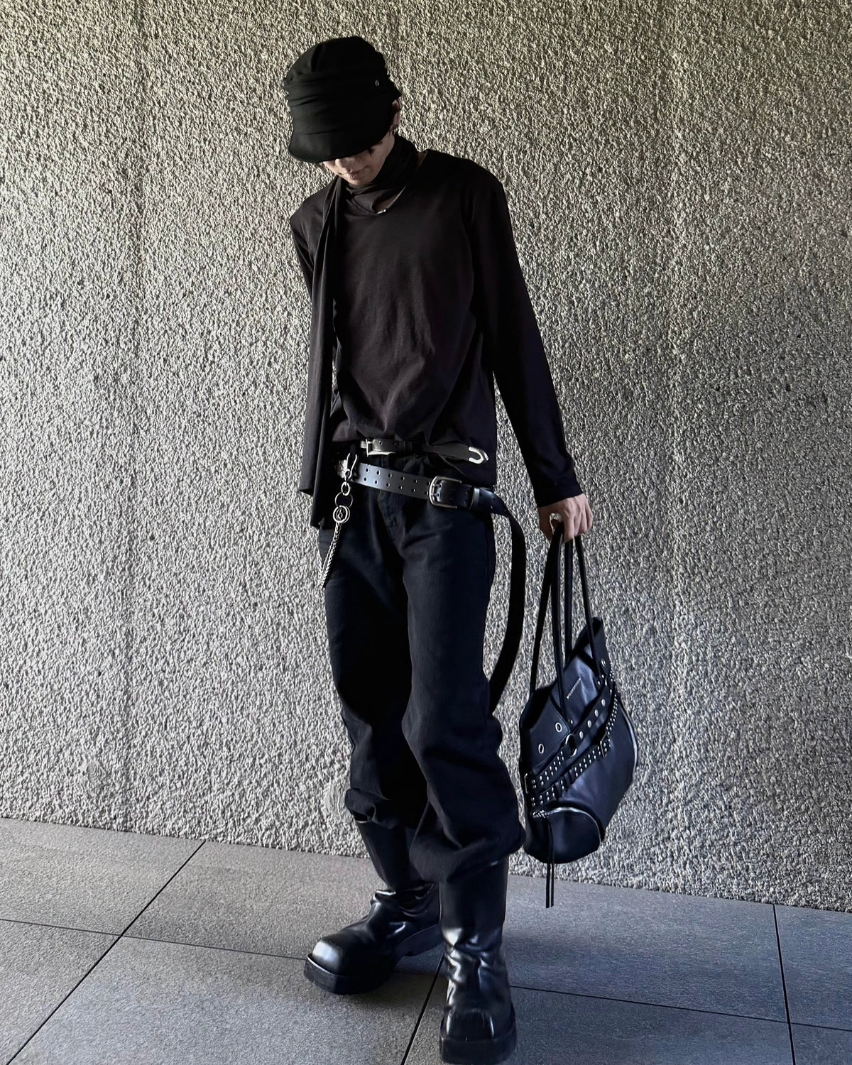 受注制【nmtc+】Draped Scarf Neck Top (2color)