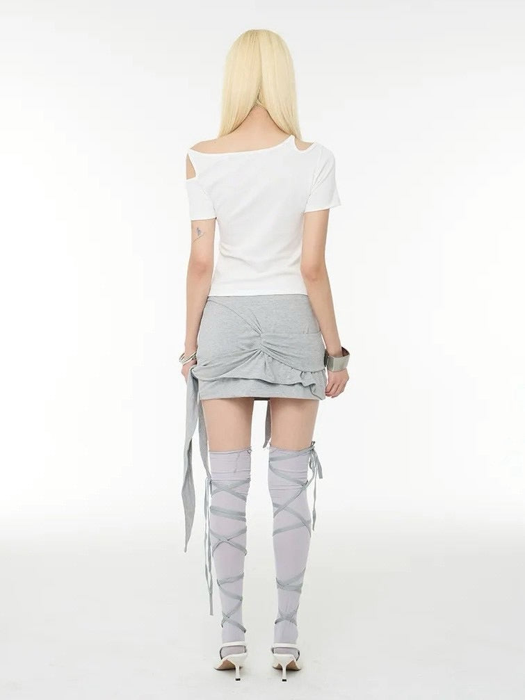 【ROCK CAKE】Shoulder Cutout Top