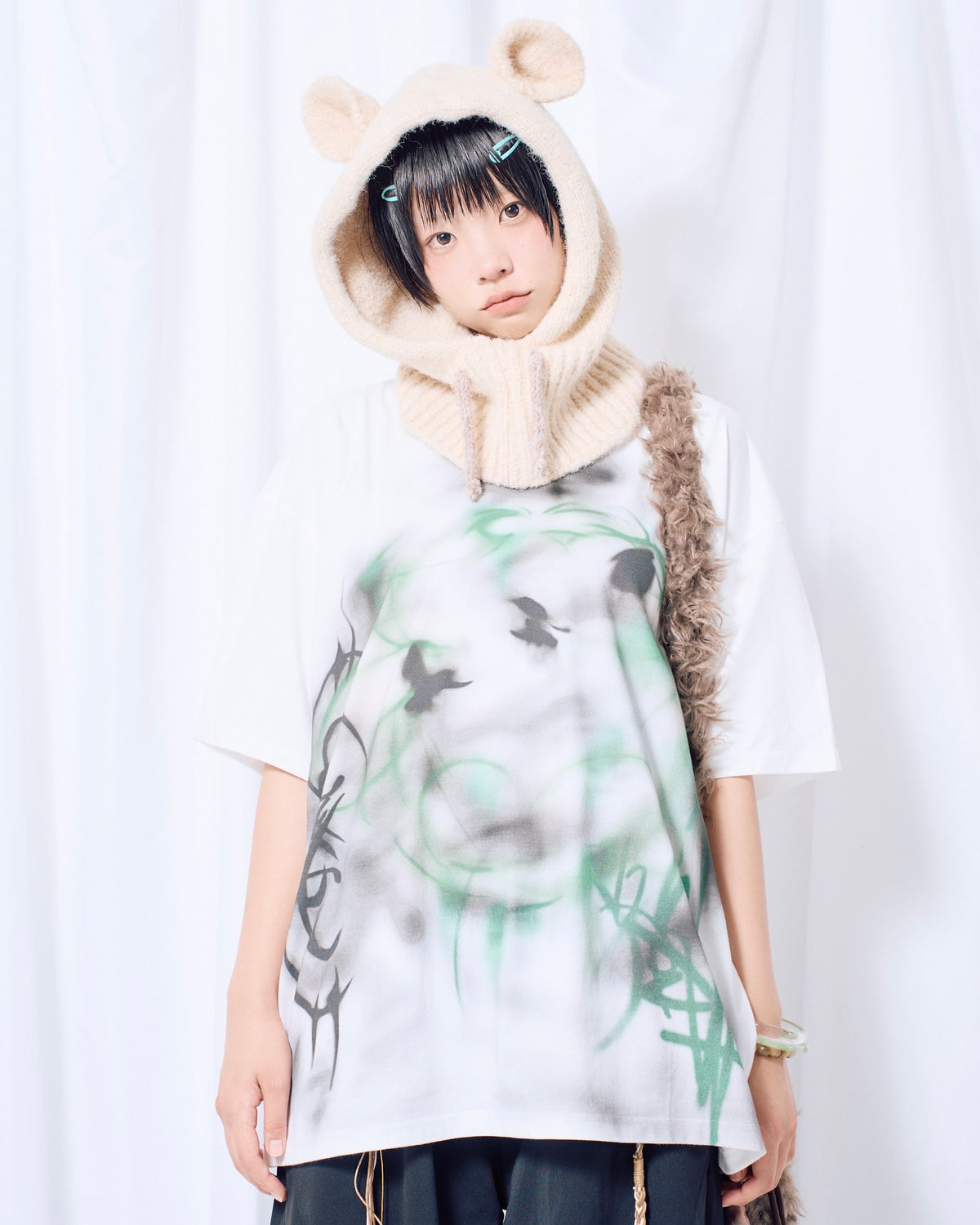 国際配送【Nerd out XU】haze drop graphic tee