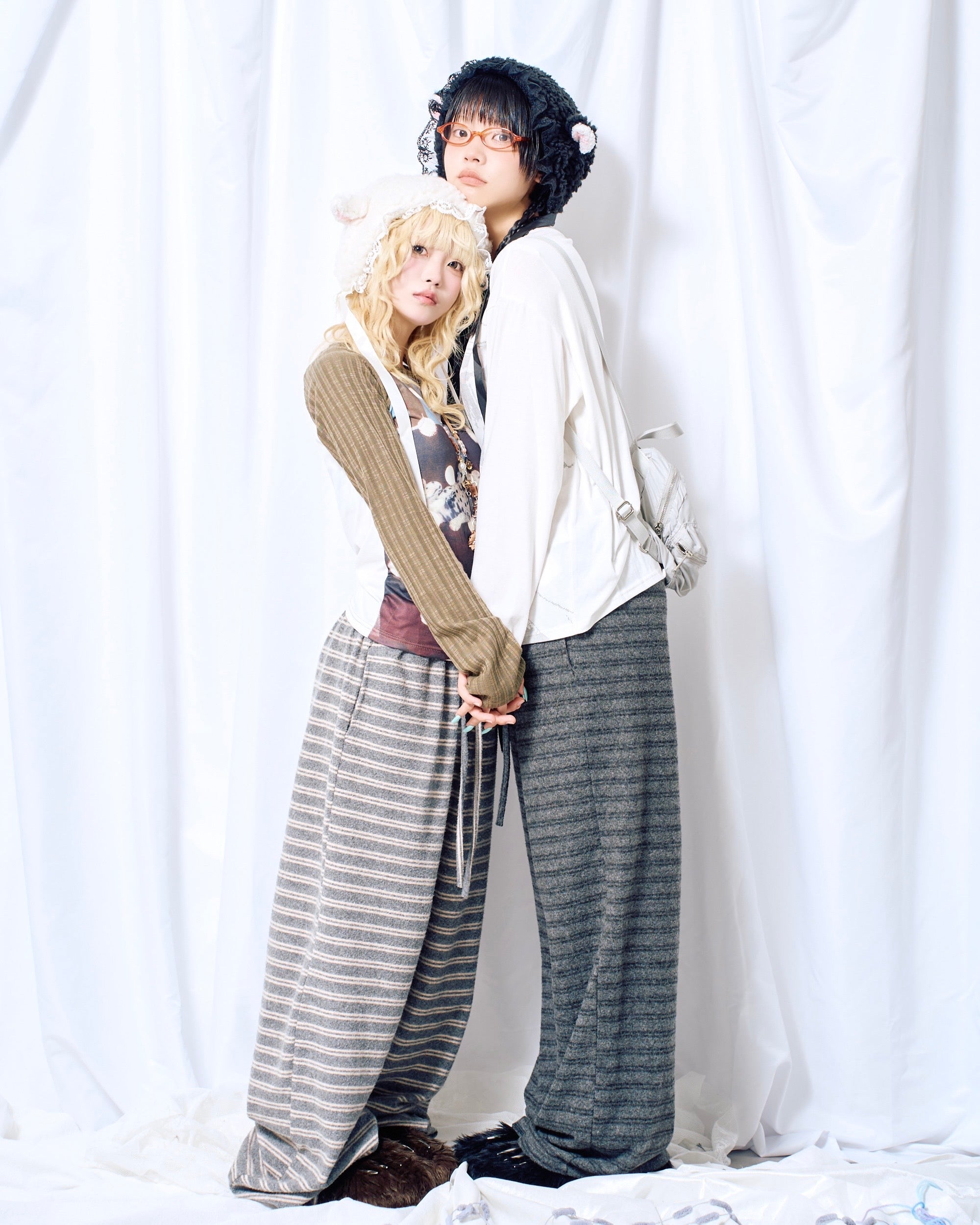 9/18 20:00 発売 国際配送【Nerd out XU】lace sheep bonnet