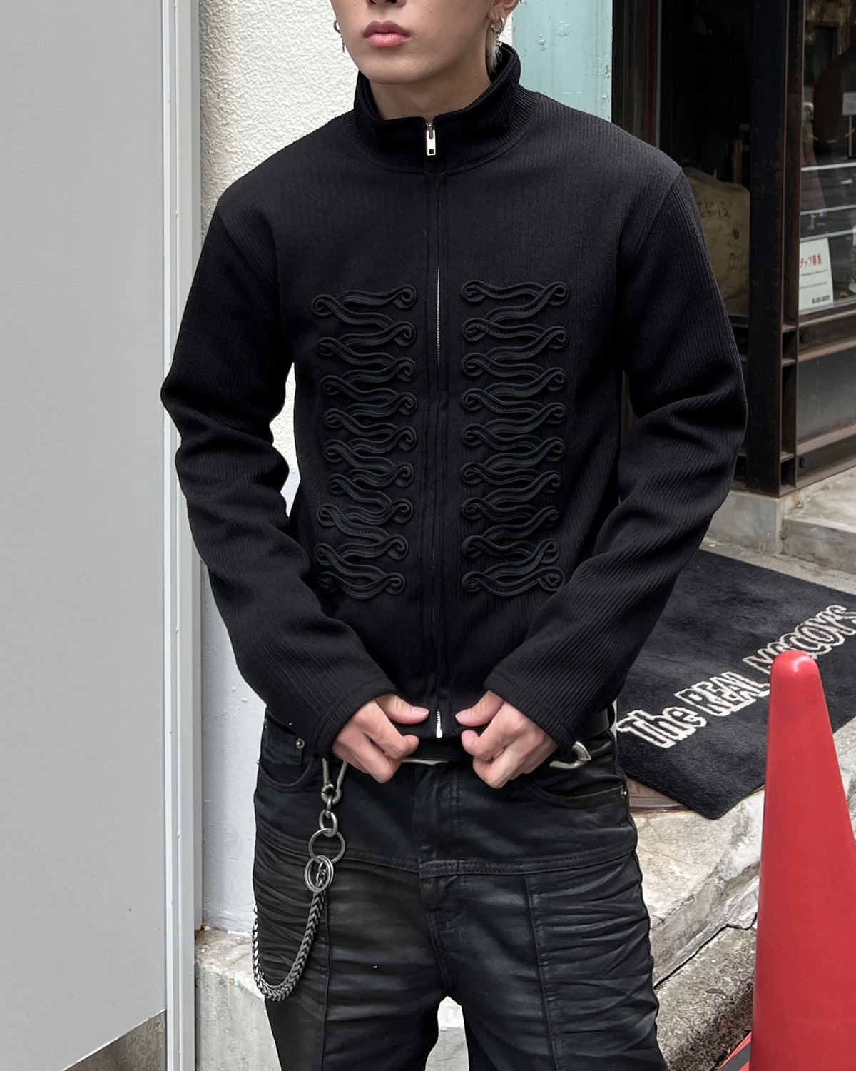 大阪店WEB限定受注制【Chikashitsu +】napoleon details zip-up (2color)