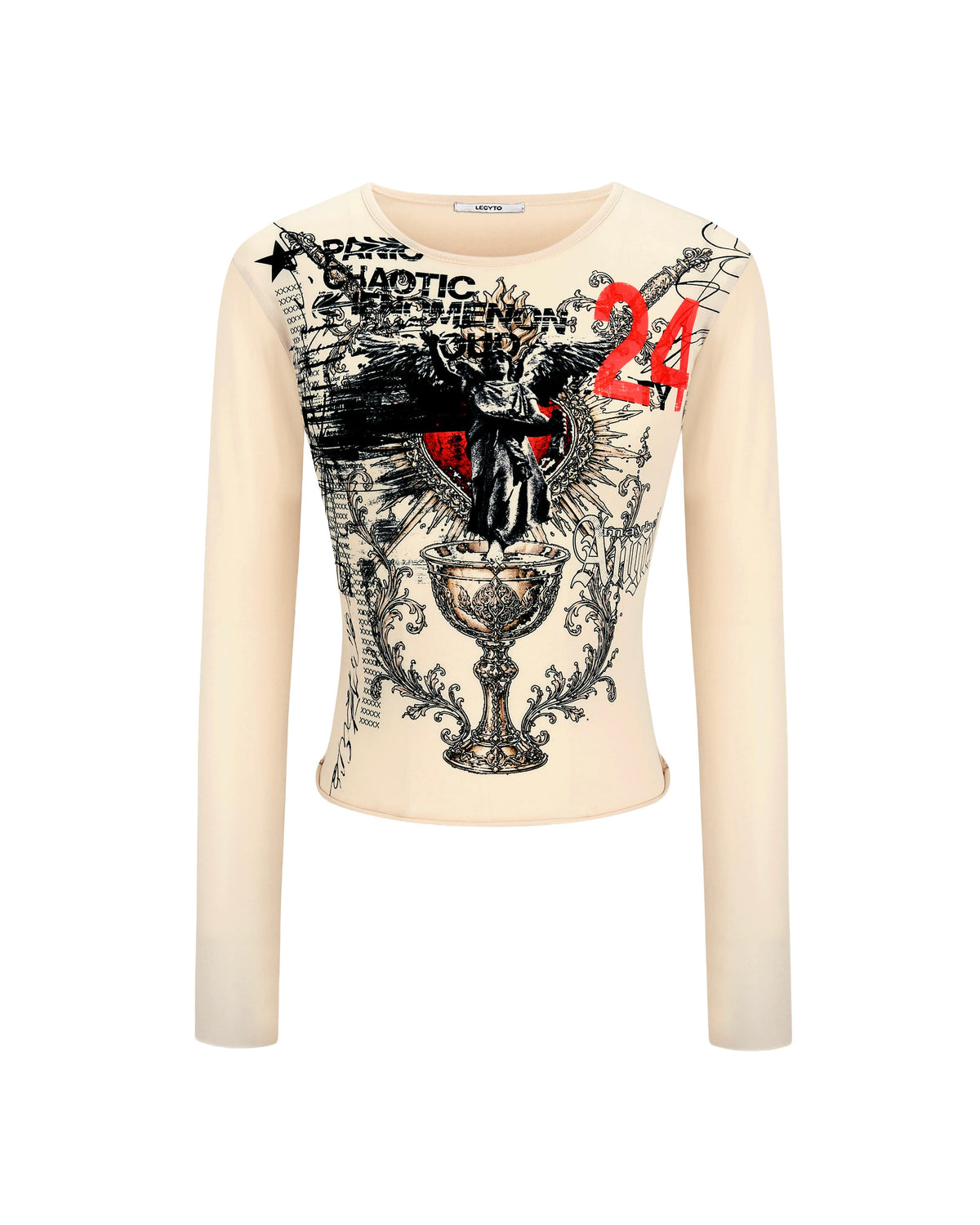 【LECYTO】24 See-Through Long Sleeve