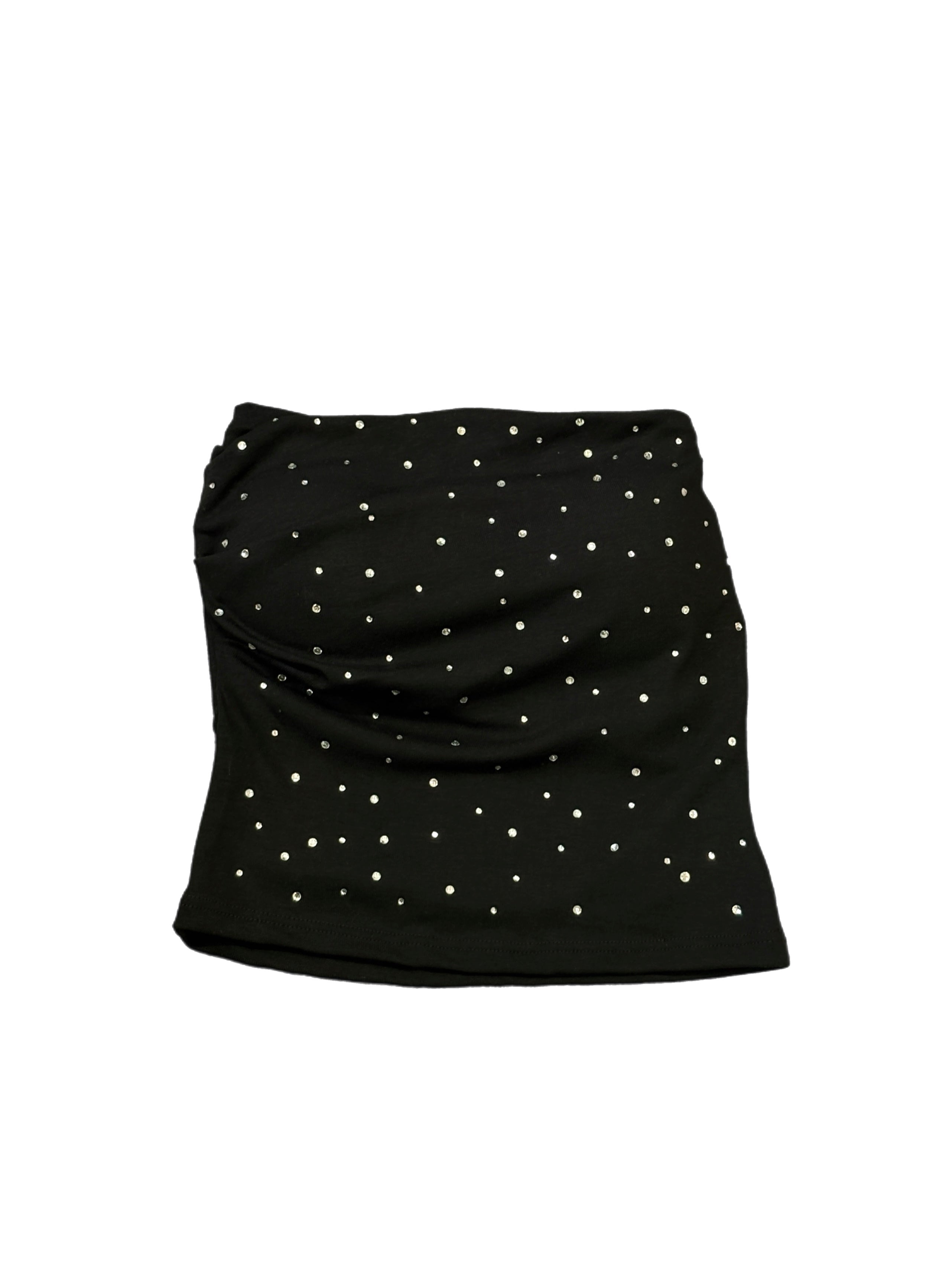 国際配送【Never mind the XU】rhinestone tubetops