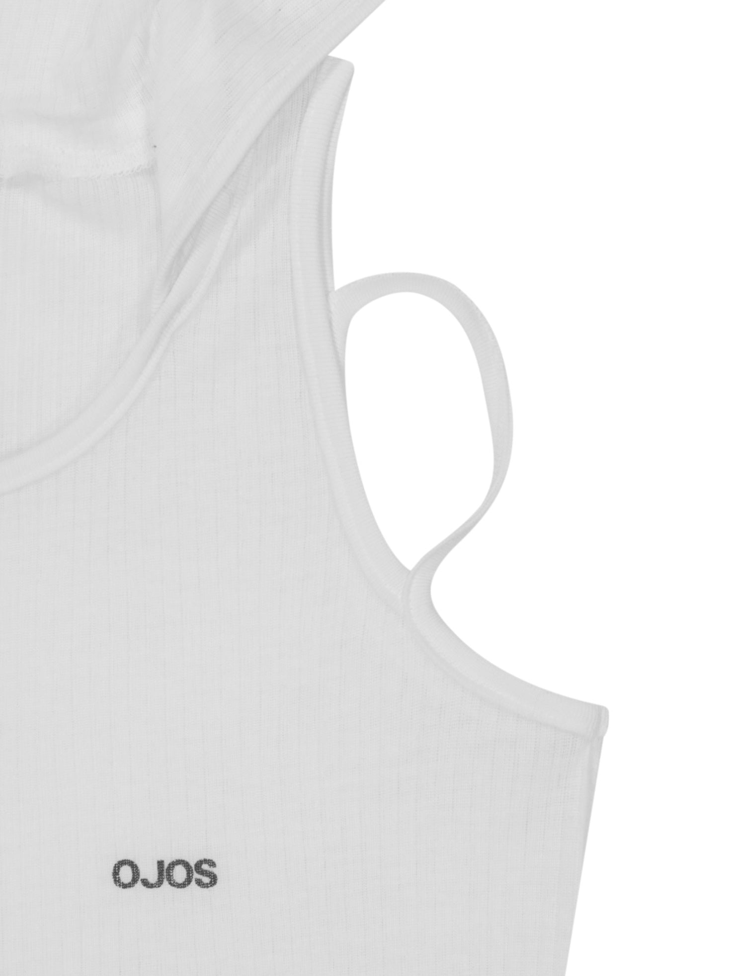 【OJOS】Rib Hood Sleeveless