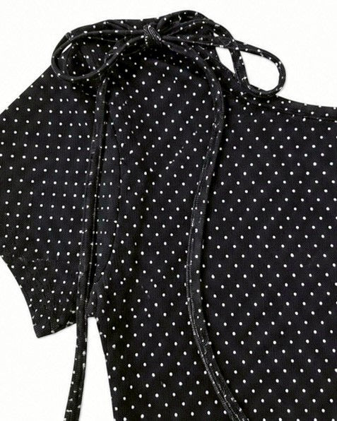 渋谷109店WEB限定受注制【nmtc+】Dot Ribbon Neck Tee (3color)