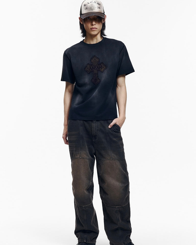 【AAKAM】Dust Fade CROS2 Half Top
