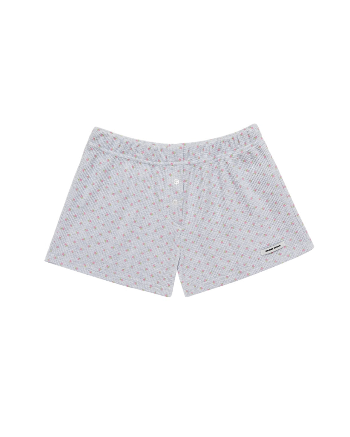 【CRANK】BUTTON FLOWER SHORTS