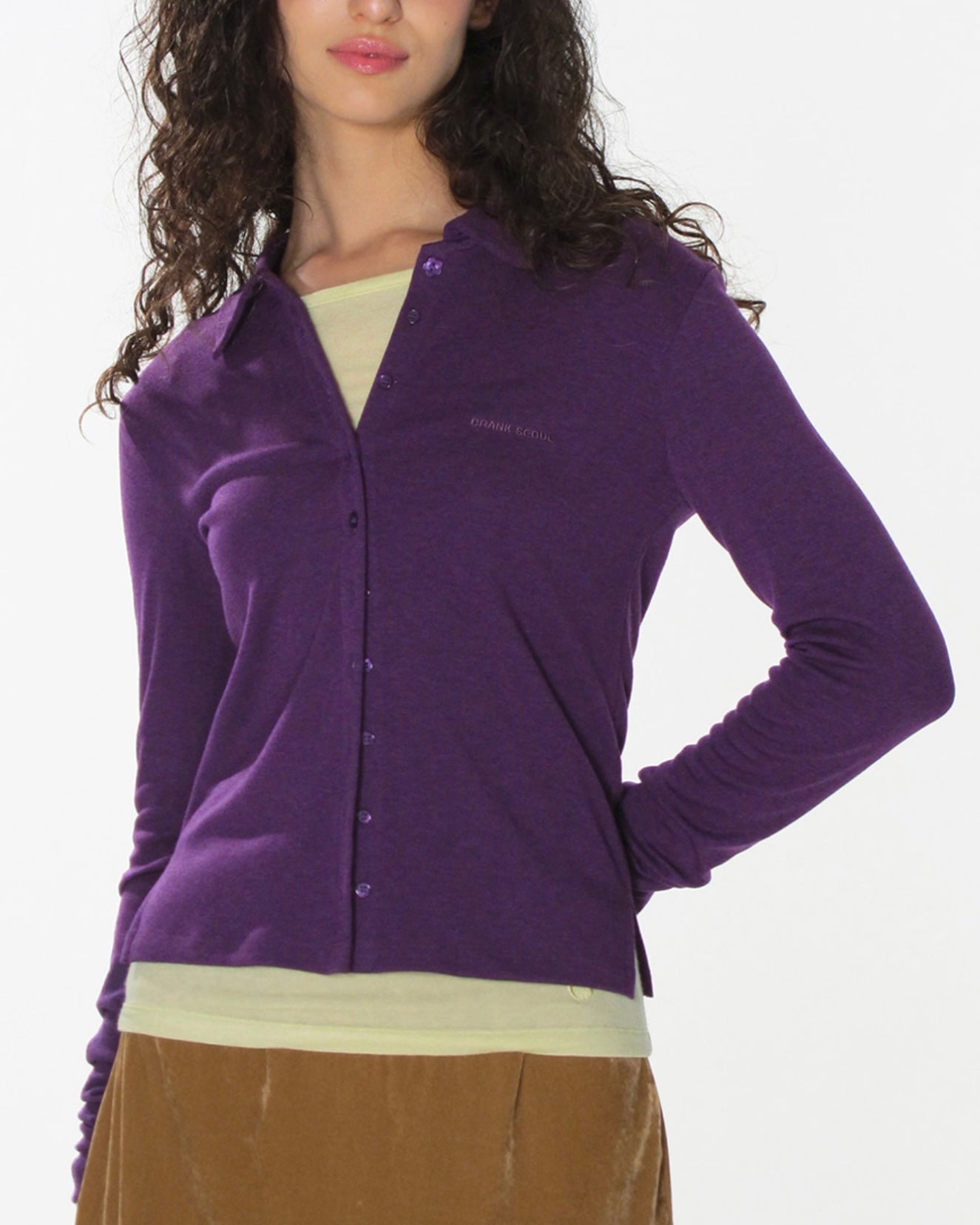 【CRANK】CLASSIC COLLARED CARDIGAN