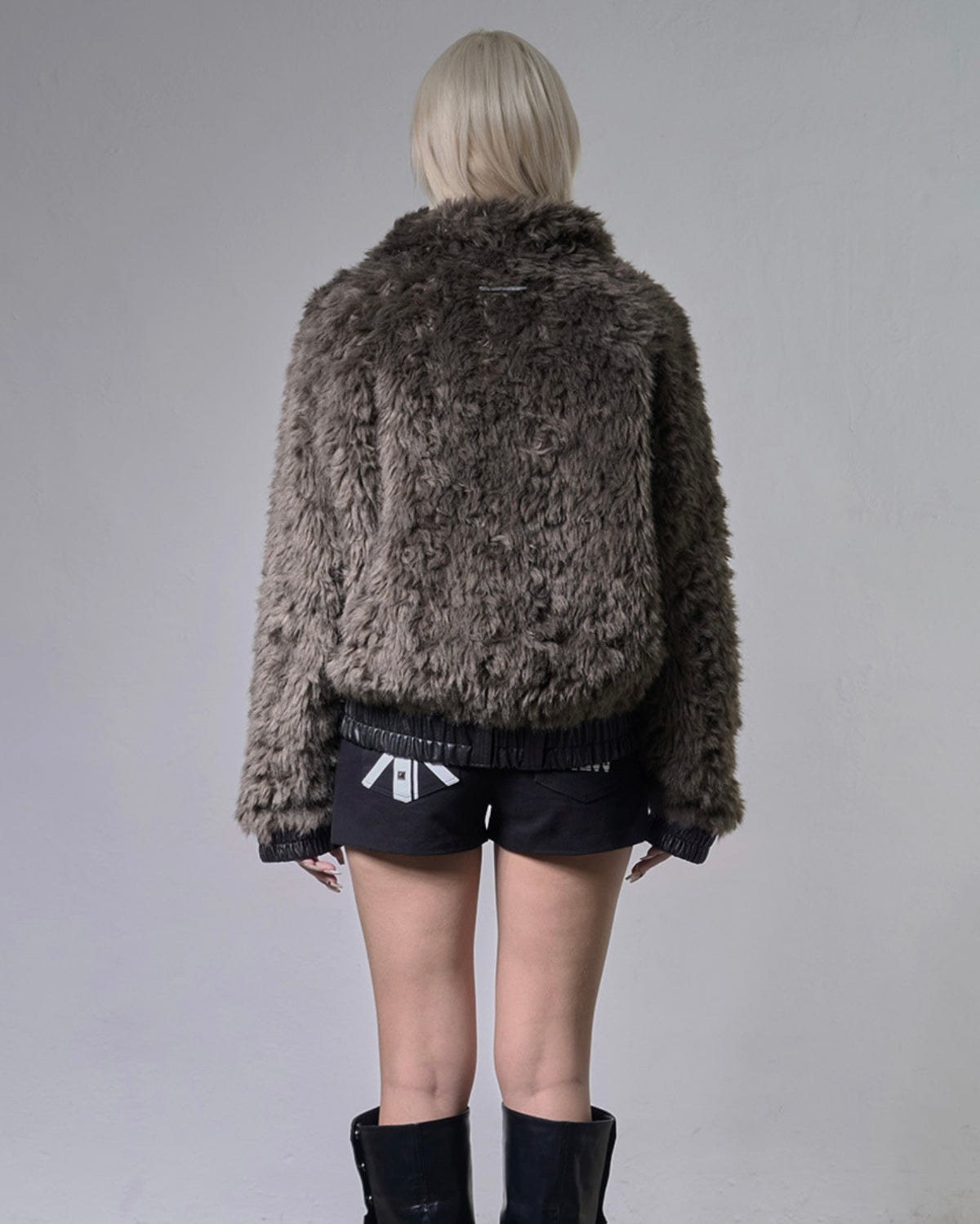 【FANCY CLUB】TOGGLE LEATHER FUR JACKET
