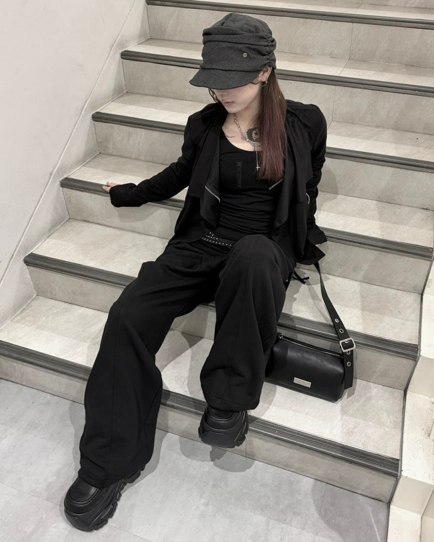受注制【nmtc+】Curved Seam Wide Sweat Pants (2color)