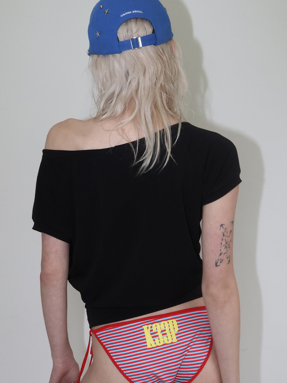 【CRANK】I LOVE MUSIC OFF-SHOULDER TOP