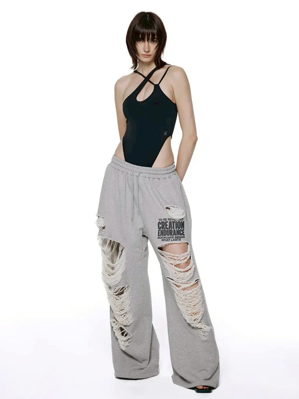 【ROCK CAKE】Creation Damage Jogger