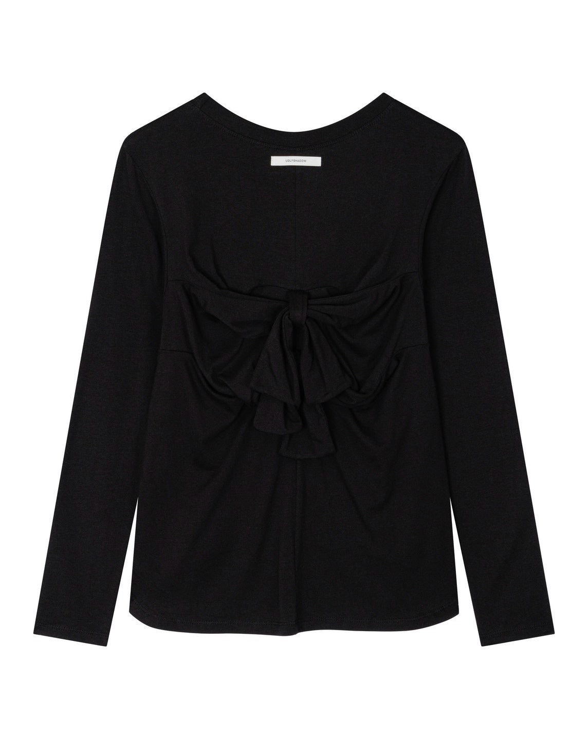 【Uglyshadow】BACK RIBBON T-SHIRT