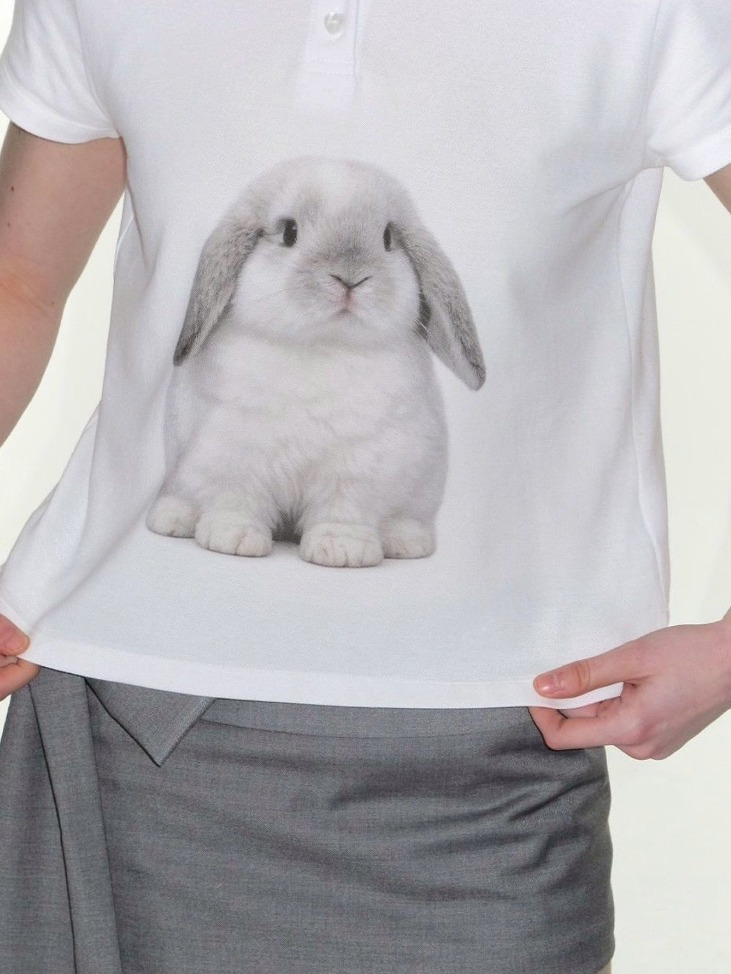 【CRANK】BUNNY GRAPHIC POLO SHIRT