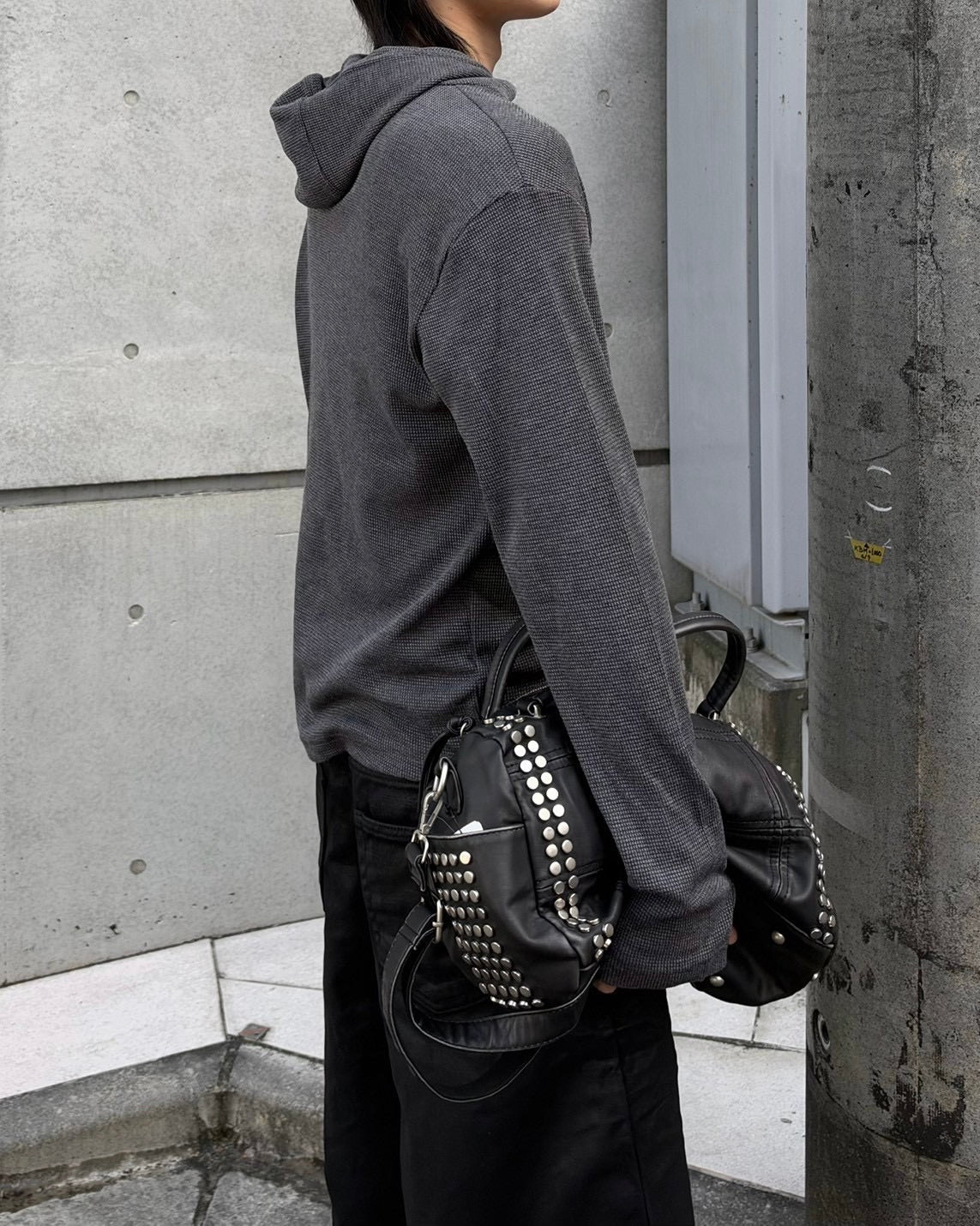 受注制【nmtc+】Diagonal Zip Hood Top (3color)