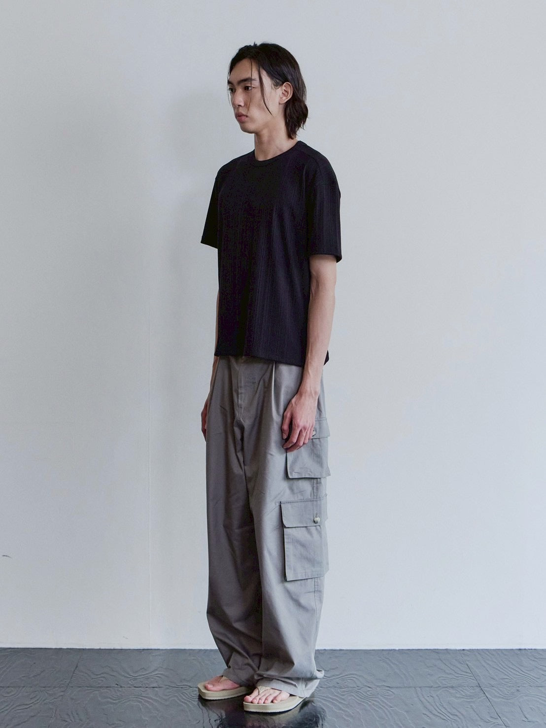 【Waviness】Rib Textured T-shirts