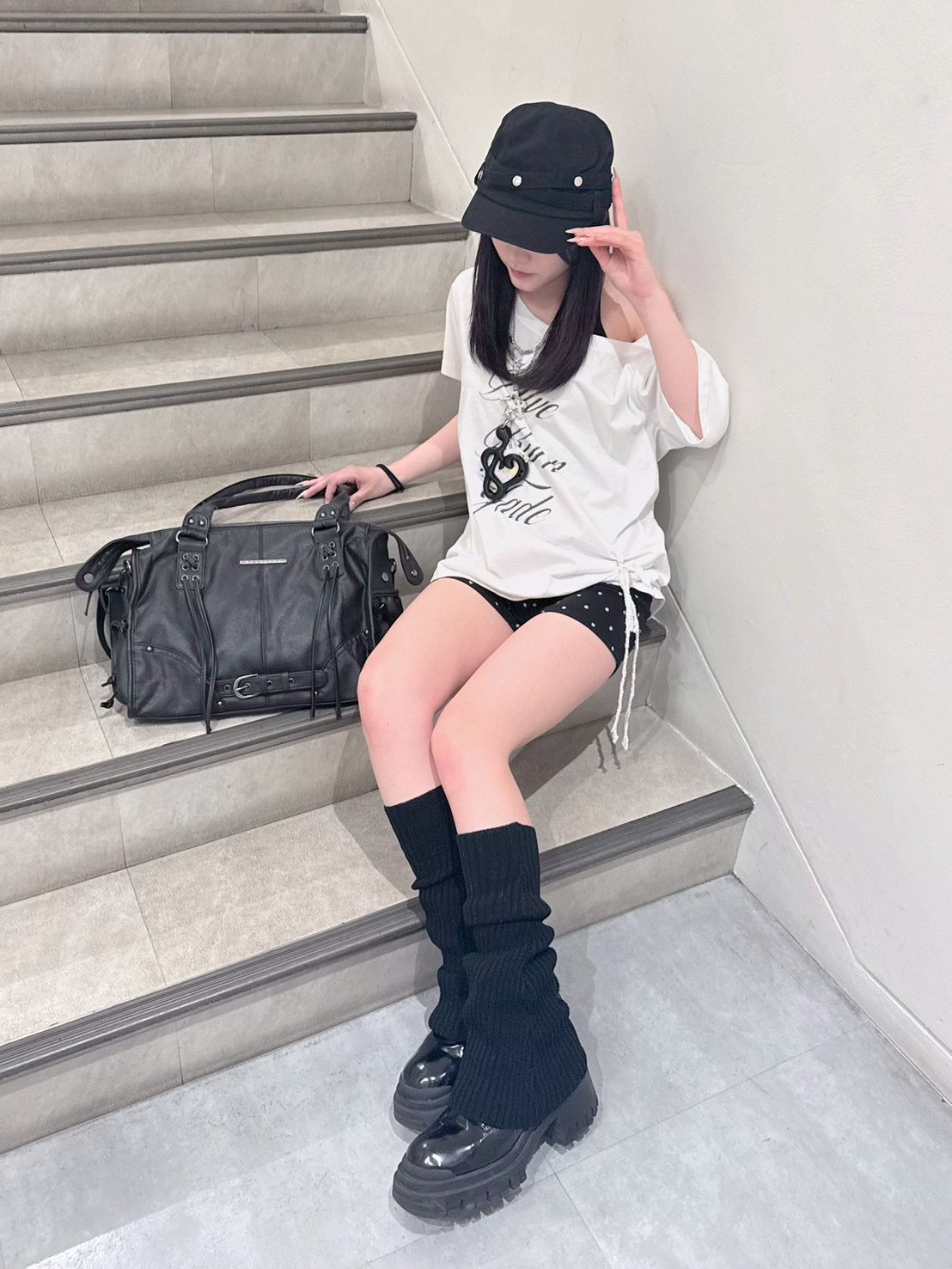 7/4 20:00発売 受注制【nmtc+】Polka Dot Banding Short Pants (3color)