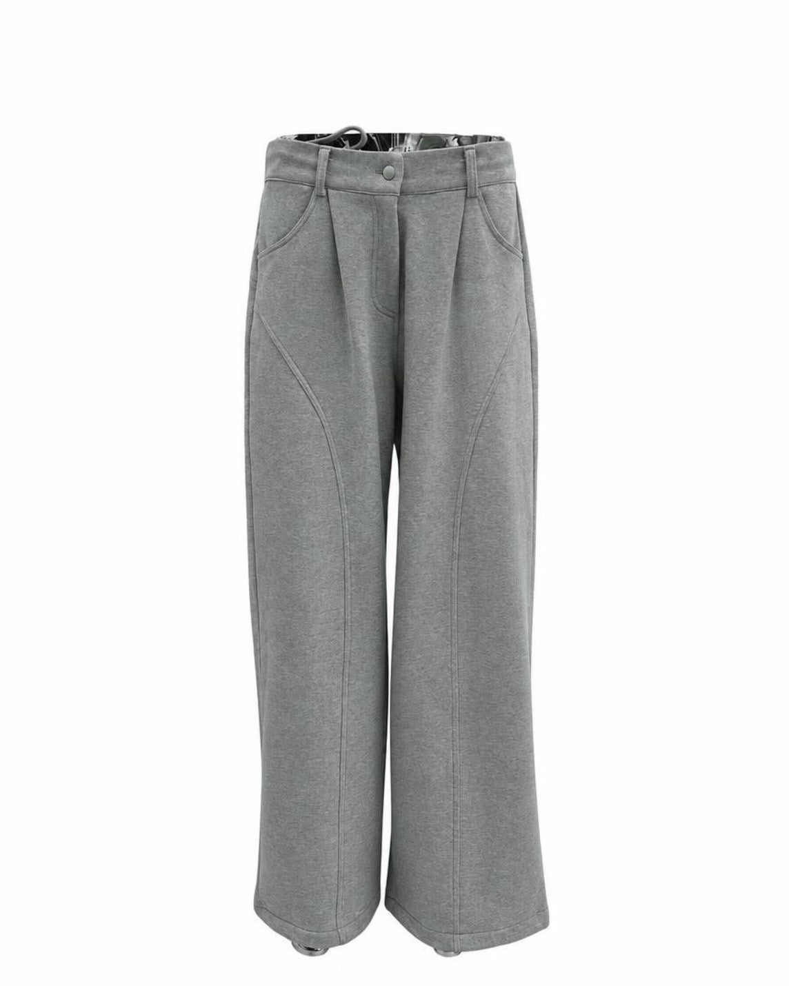 受注制【nmtc+】Curved Seam Wide Sweat Pants (2color)