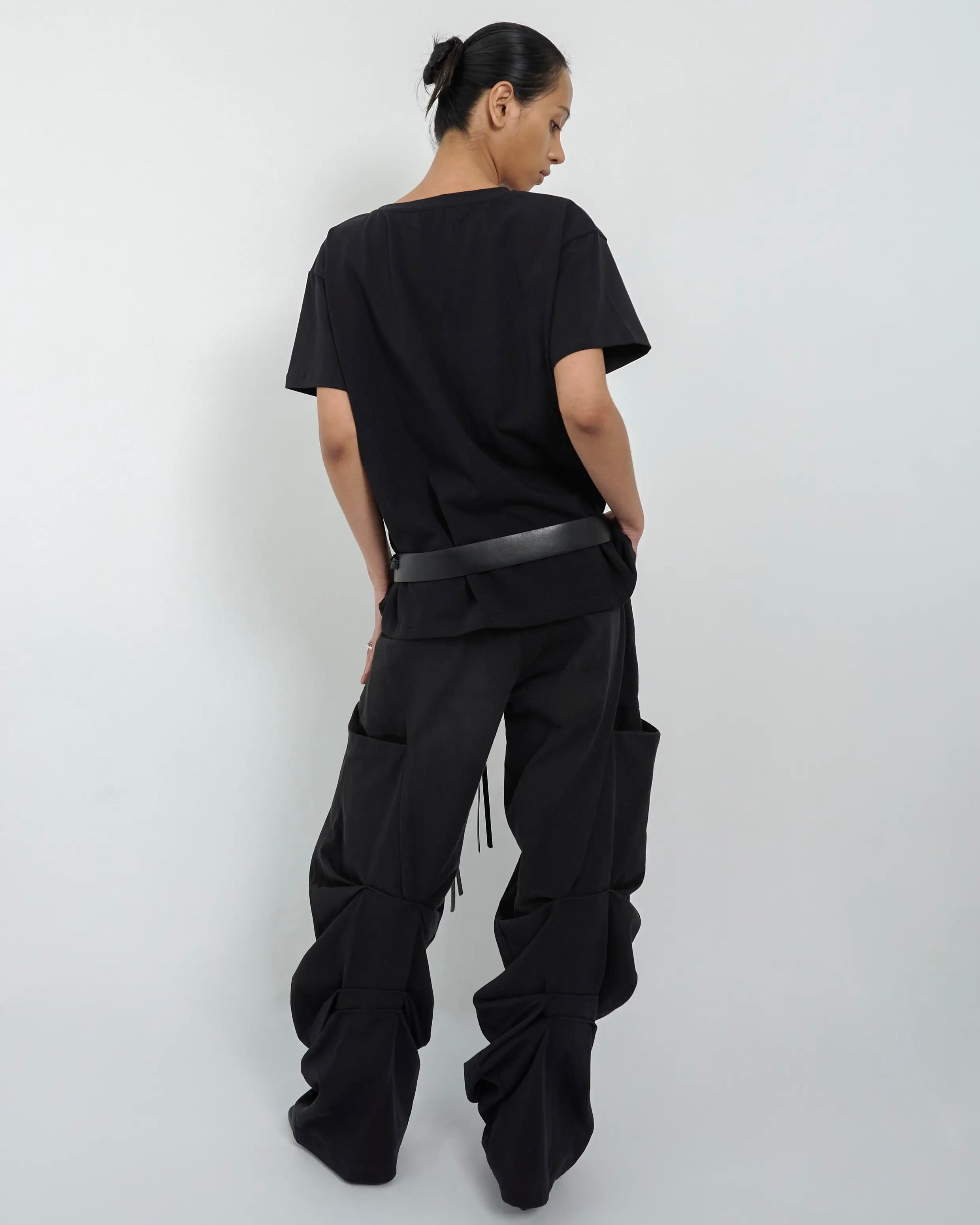 【NACHE】BELT LAYER PRINTED T-SHIRT
