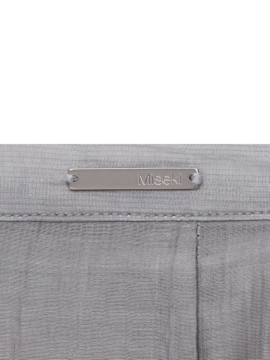 【Miseki seoul】Button layered wrap skirt