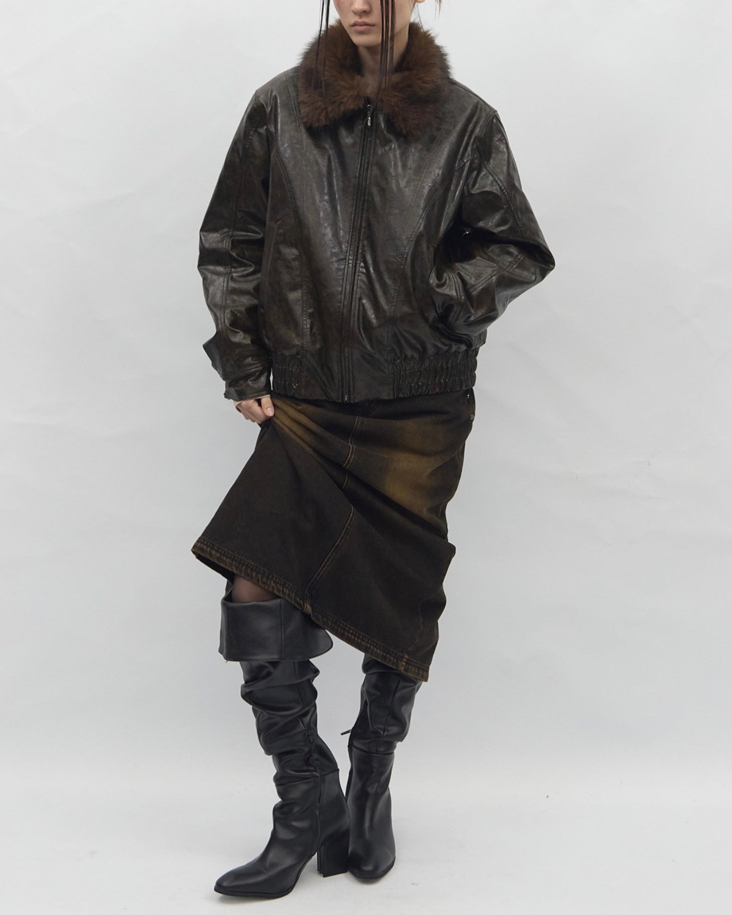 【BLR BLUER】Cracked Trace Jacket