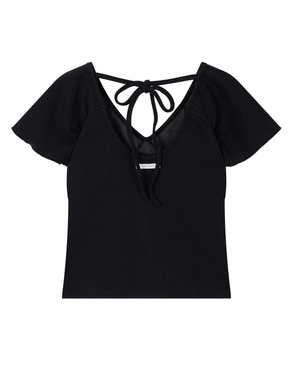 【Uglyshadow】WRAP SHIRRING TOP