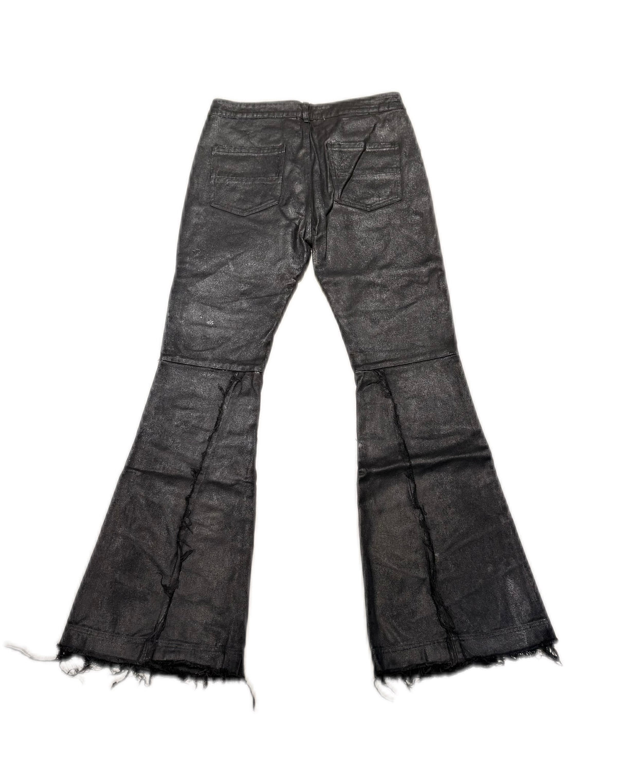 国際配送【Never mind the XU】DISTORTED LAYERED FLARE PANTS