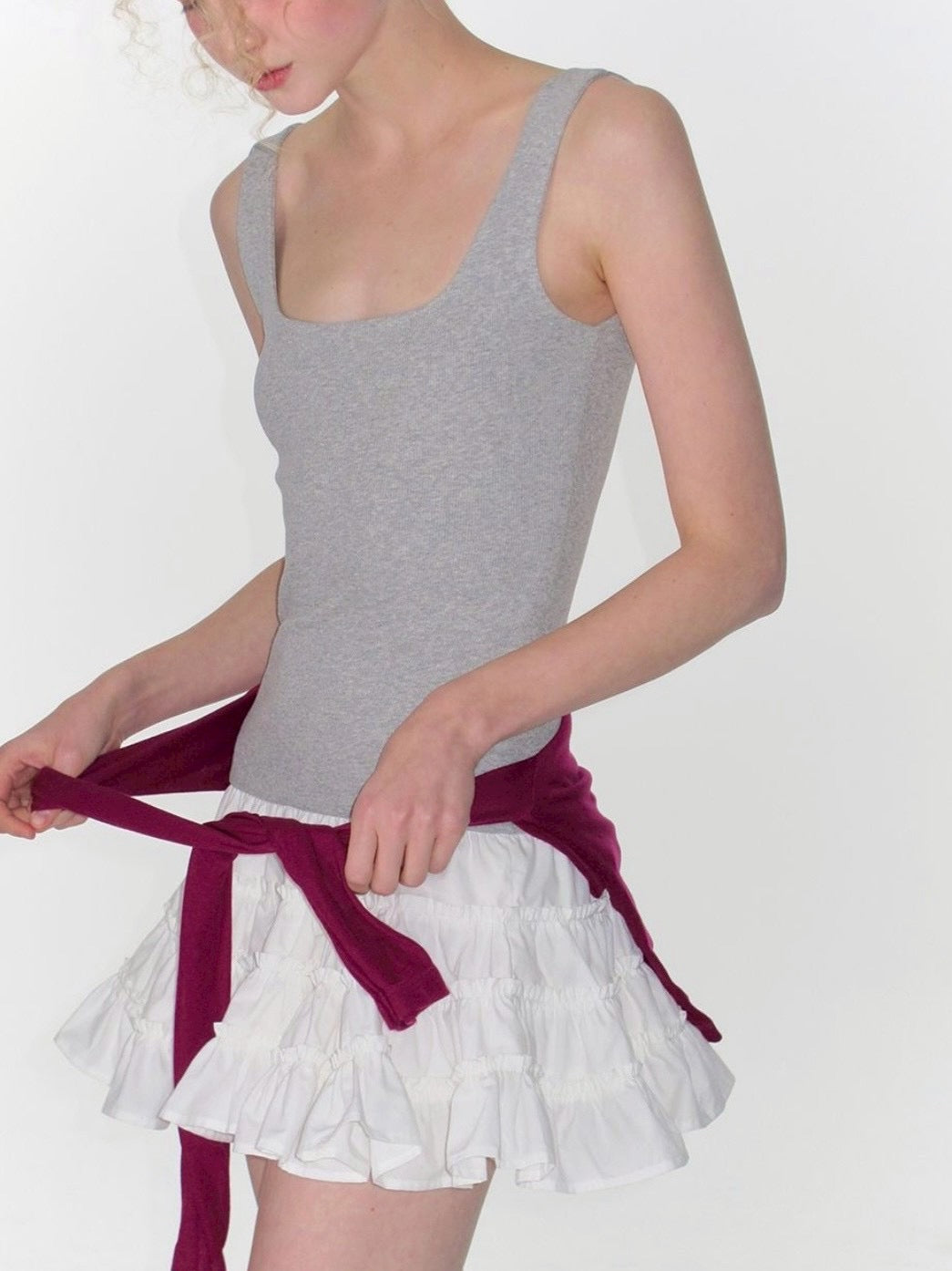 【CRANK】FRILL TIERED DRESS