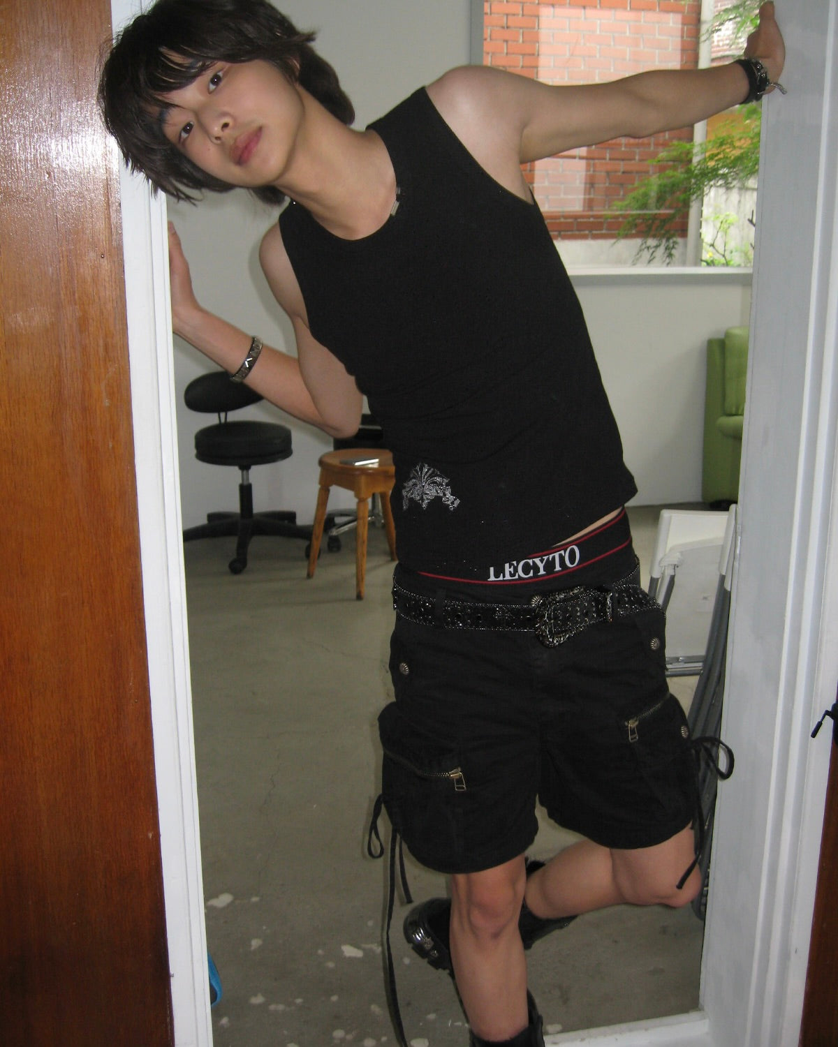 【LECYTO】Glitter Rib Sleeveless