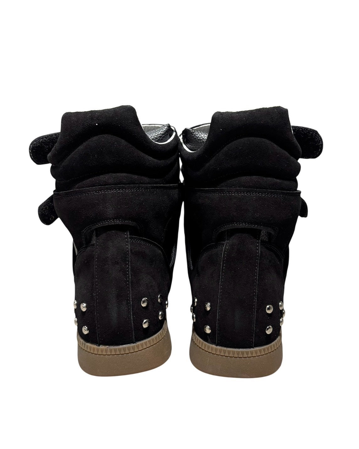 国際配送【Never mind the XU】Studs Wedge High Top Sneakers