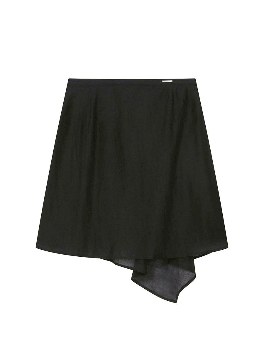【Miseki seoul】Button layered wrap skirt