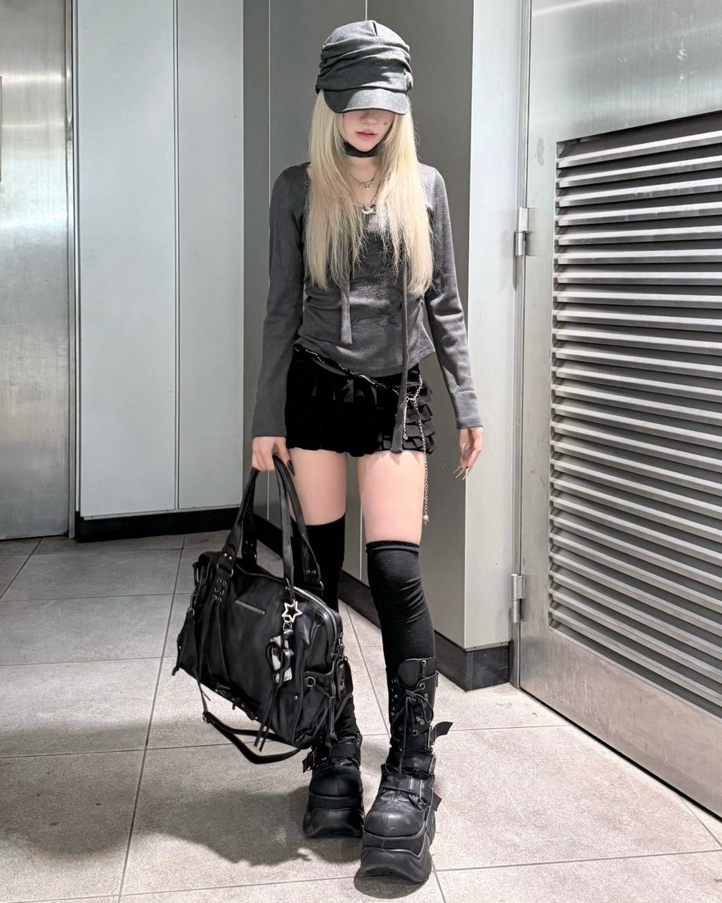 受注制【nmtc+】Tiered skirt pants (3color)