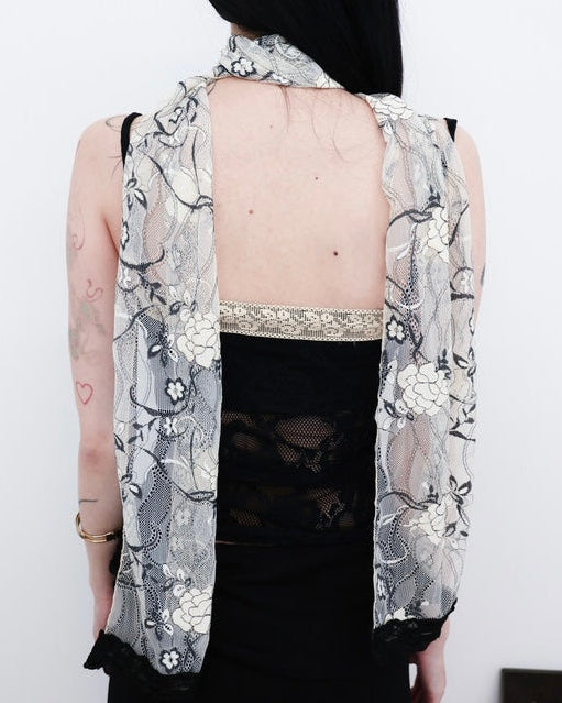 【MIAE】[香] Floral Lace Scarf
