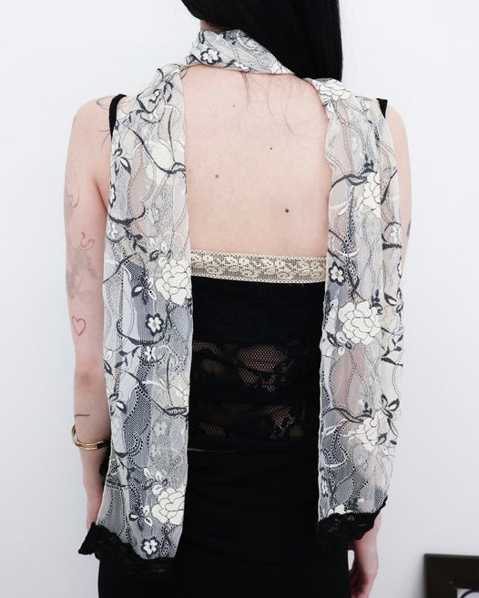 【MIAE】[香] Floral Lace Scarf
