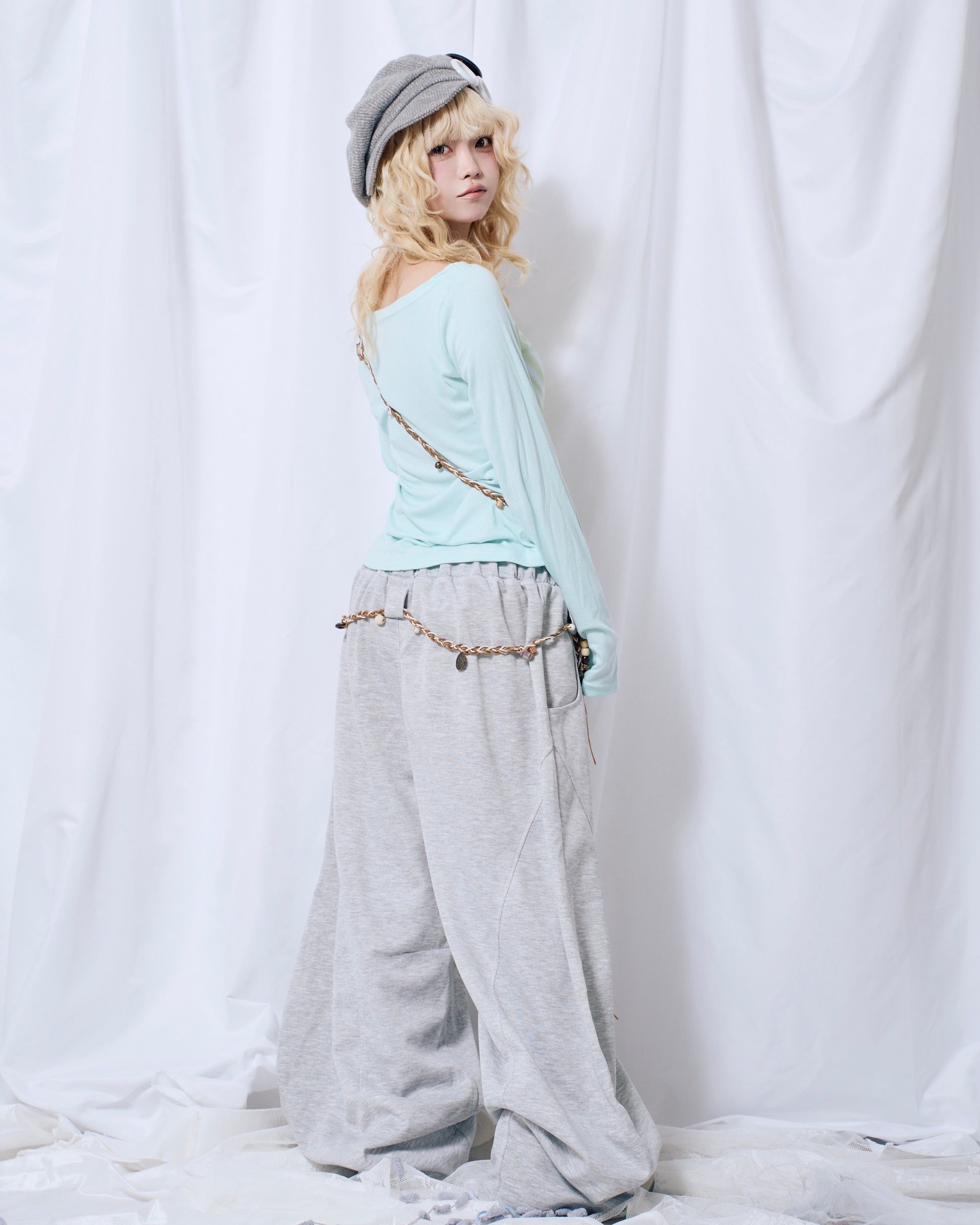 9/25 20:00 発売【Nerd out XU】nomad rope sweat pants